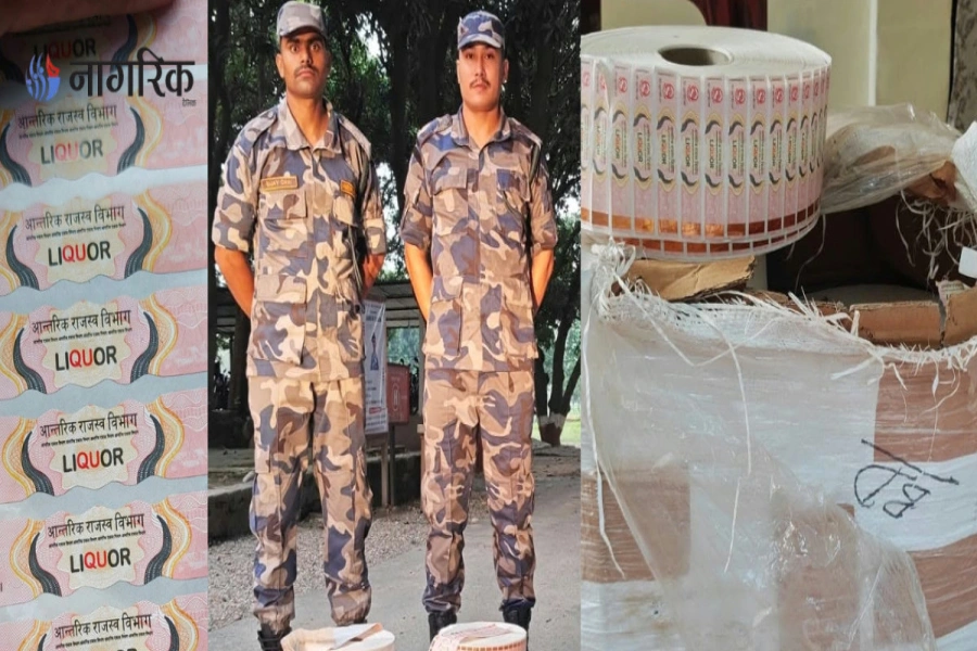 Seizure of 120,000 Excise Stickers Near Nepal-India Border Raises Alarms Over Tax System Integrity