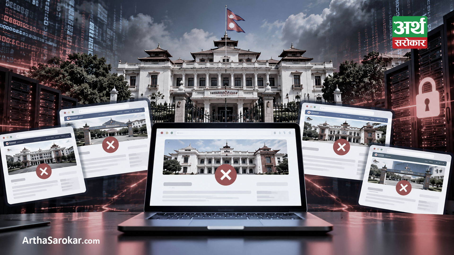Government websites down for four days, online services affected
