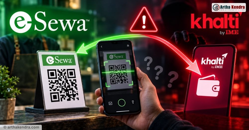 Khalti's Mischief: Scanning eSewa QR Sent Money to Khalti Account, Customer Forced to Pay Twice