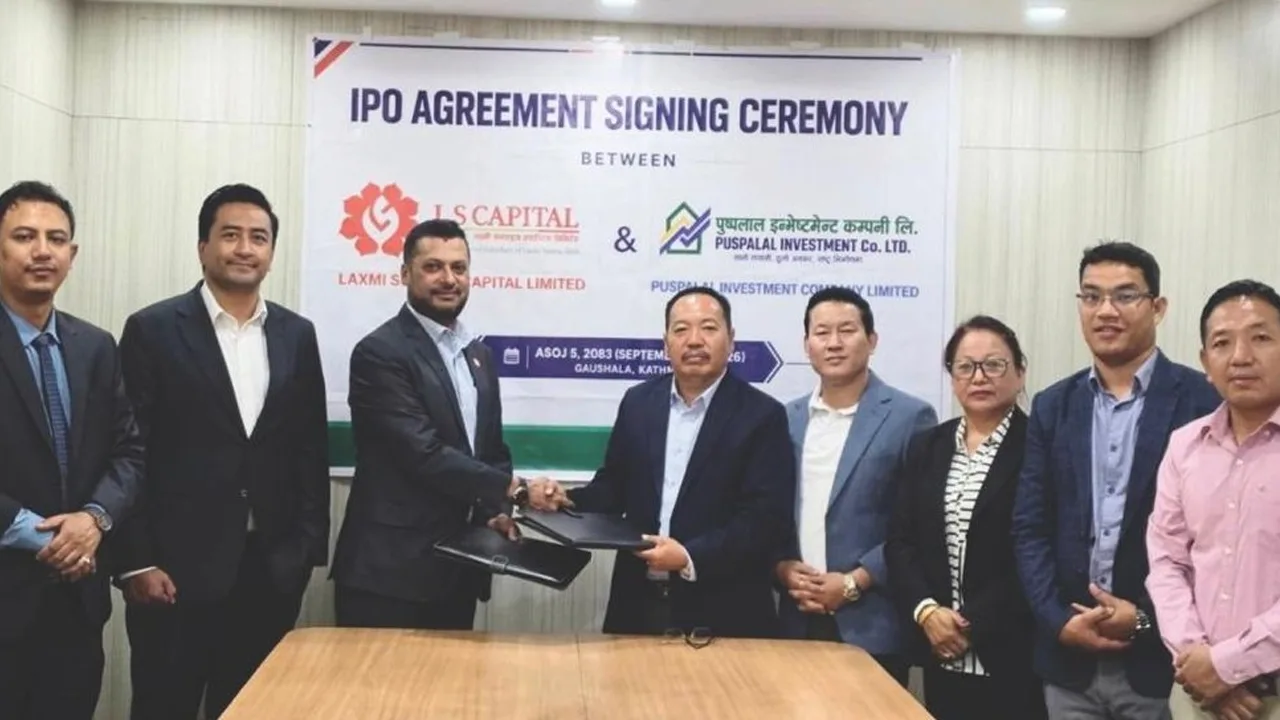 Pushpalal Investment to Issue NPR 150 Million IPO, Laxmi Sunrise Capital Appointed as Sales Manager