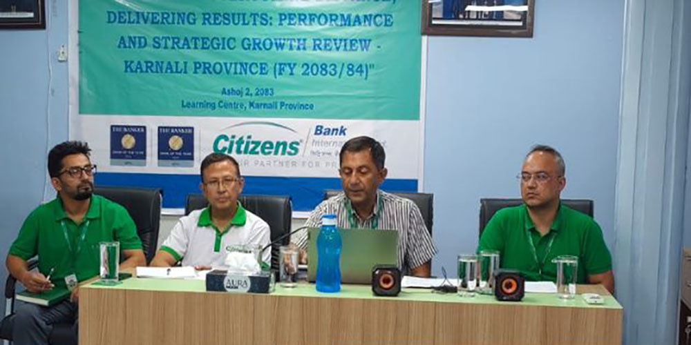 Citizens Bank Completes Performance and Strategic Review in Karnali Province